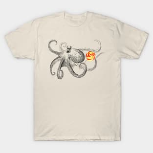 octopus with Lollipop T-Shirt